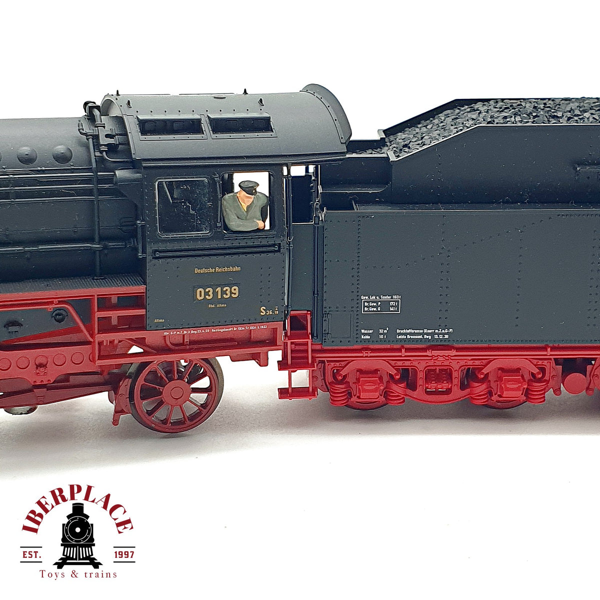 ♻️ ✨ Fleischmann Locomotora vapor BR 03 139 DRG Ep II H0 1:87 DC Schlepptender Escala H0 1:87