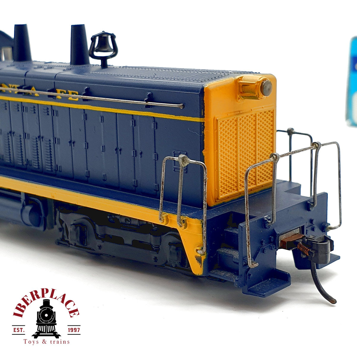 ♻️ Athearn locomotora S-12 Santa Fe 2418 azul amarilla sin motor dummy Escala H0 1:87