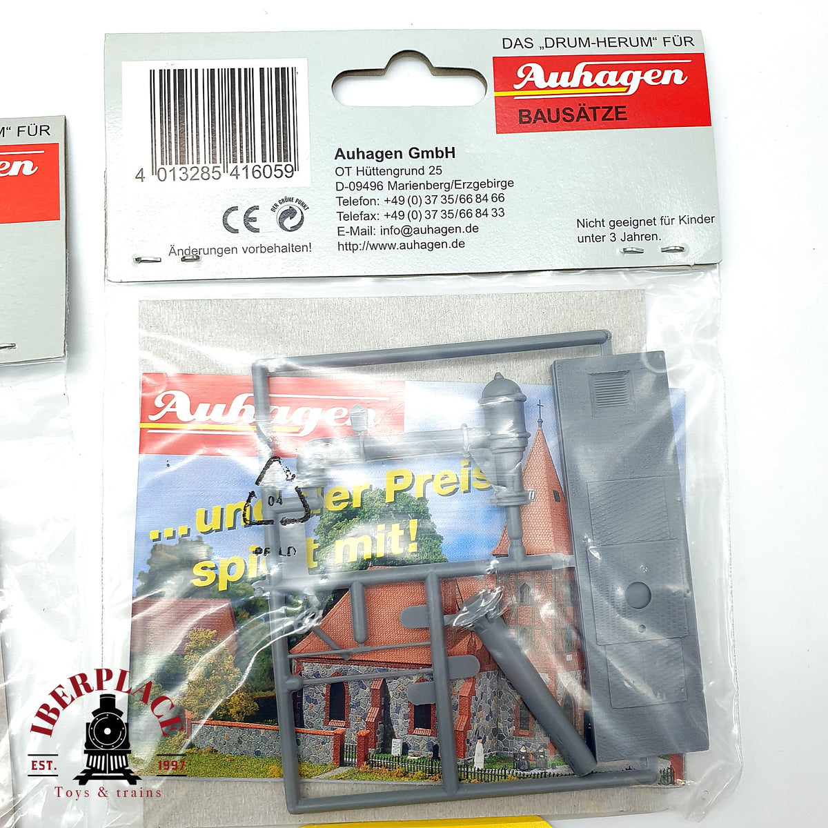 ♻️ 🆕 Auhagen 42631 41605 Set Farolas Bombas Agua Reloj Beli 622 Escala H0 1:87