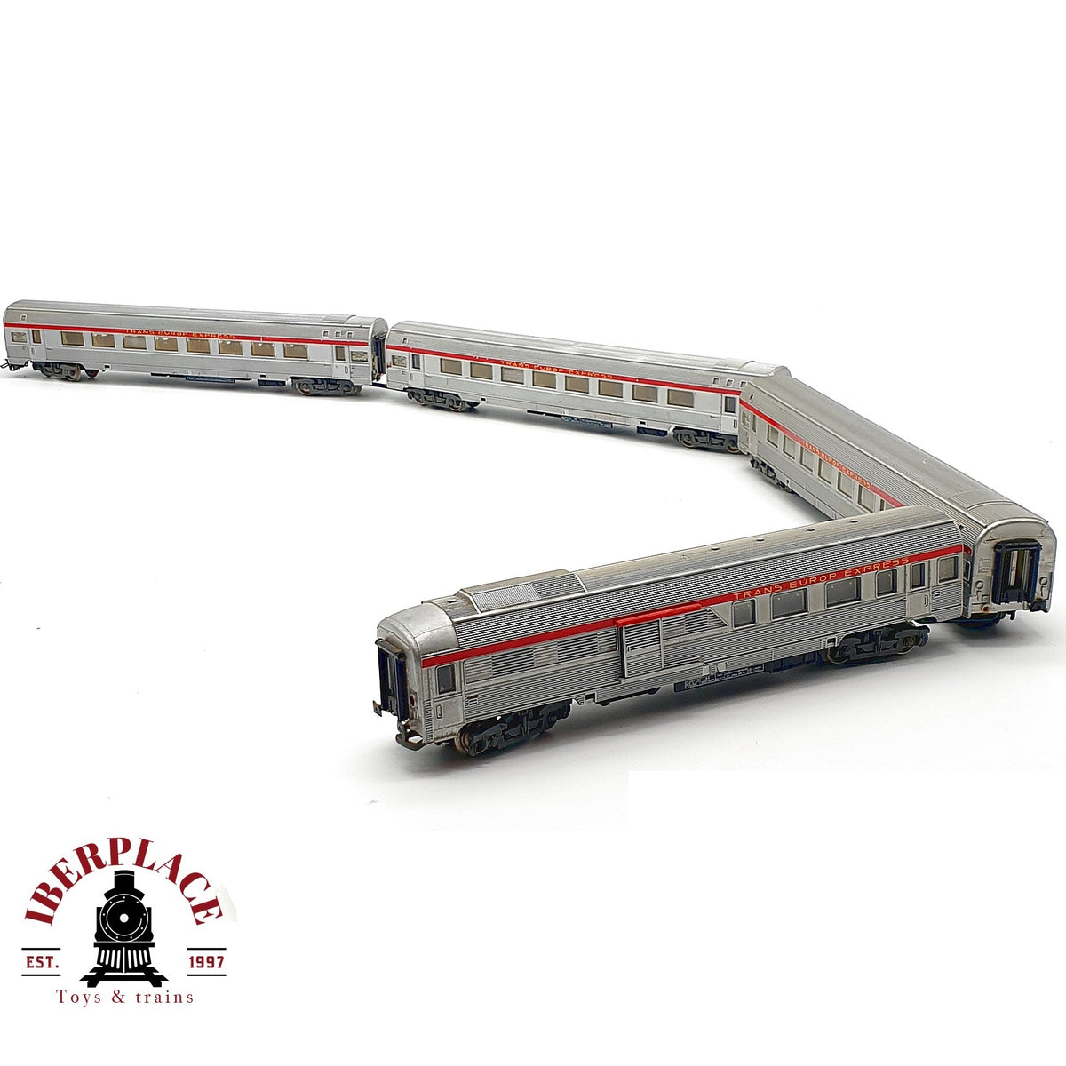 ♻️ 🛠️ Jouef 4x vagones TEE Inox PBA SNCF restaurar repuestos DC Escala H0 1:87