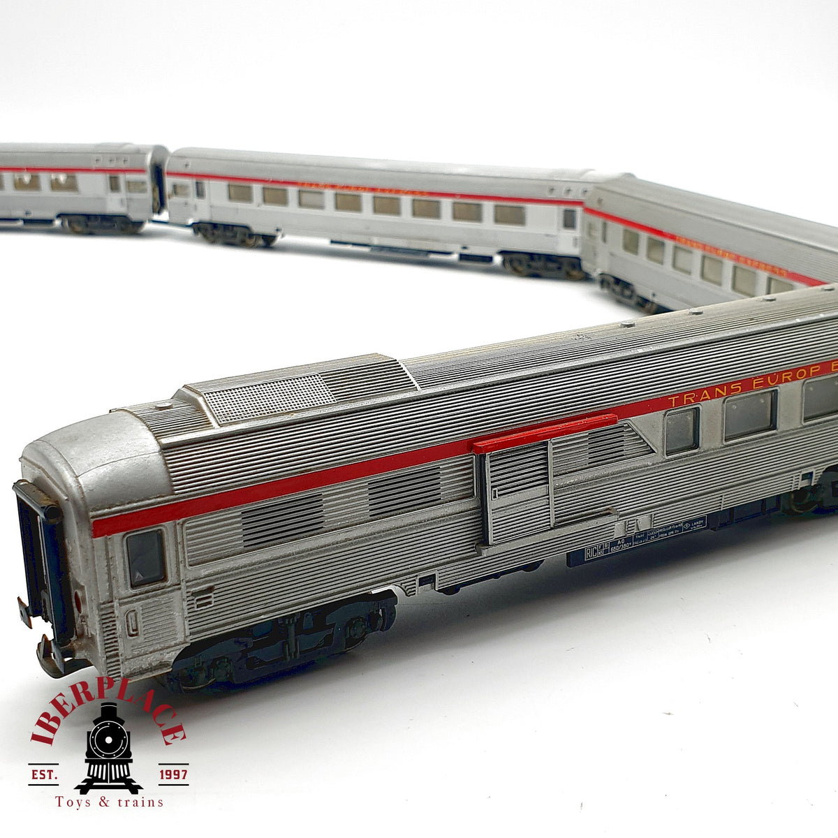 ♻️ 🛠️ Jouef 4x vagones TEE Inox PBA SNCF restaurar repuestos DC Escala H0 1:87