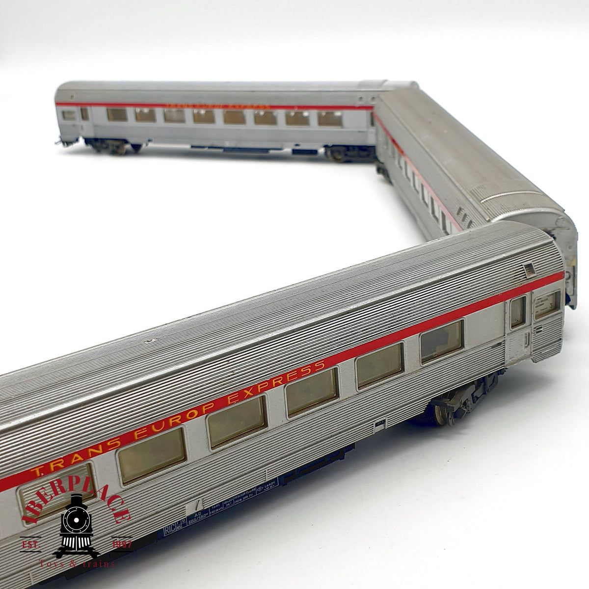 ♻️ 🛠️ Jouef 4x vagones TEE Inox PBA SNCF restaurar repuestos DC Escala H0 1:87