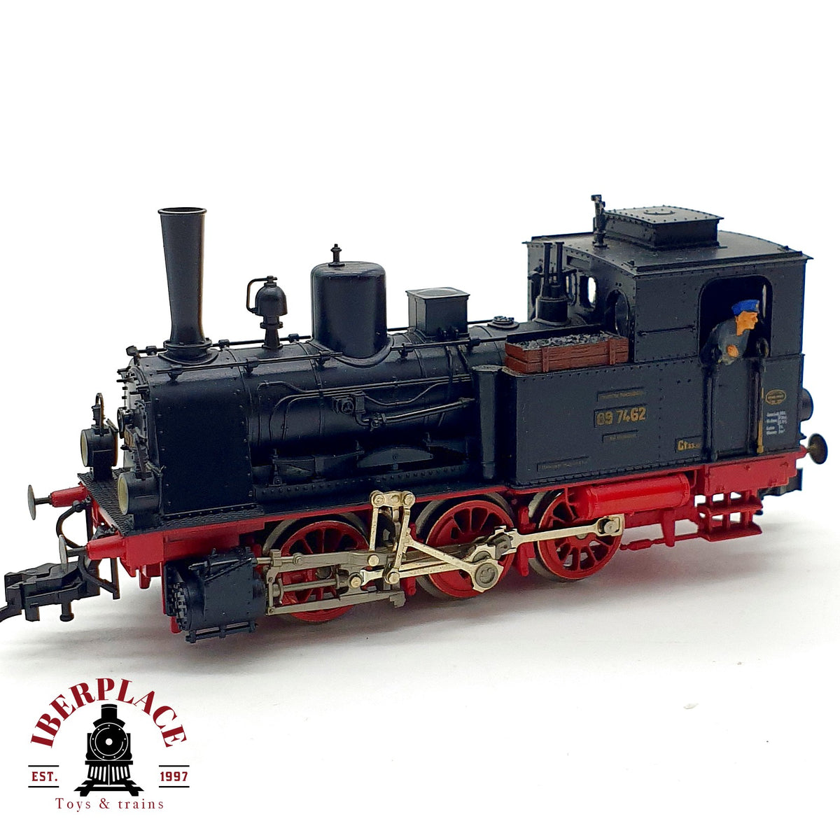 ♻️ ✨ Fleischmann Locomotora vapor BR 89 7462 DB Ep III  DC Tenderlok T3 Escala H0 1:87