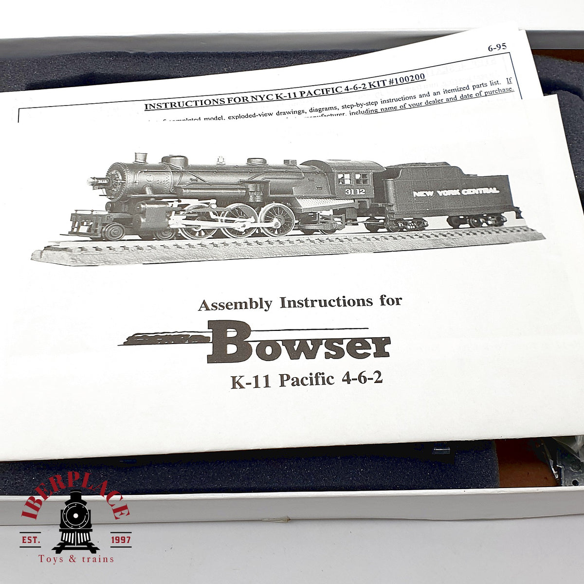 ♻️ ✨ Bowser 100200 Kit Kit Locomotora Vapor NYC K-11 Metal sin montar Escala H0 1:87