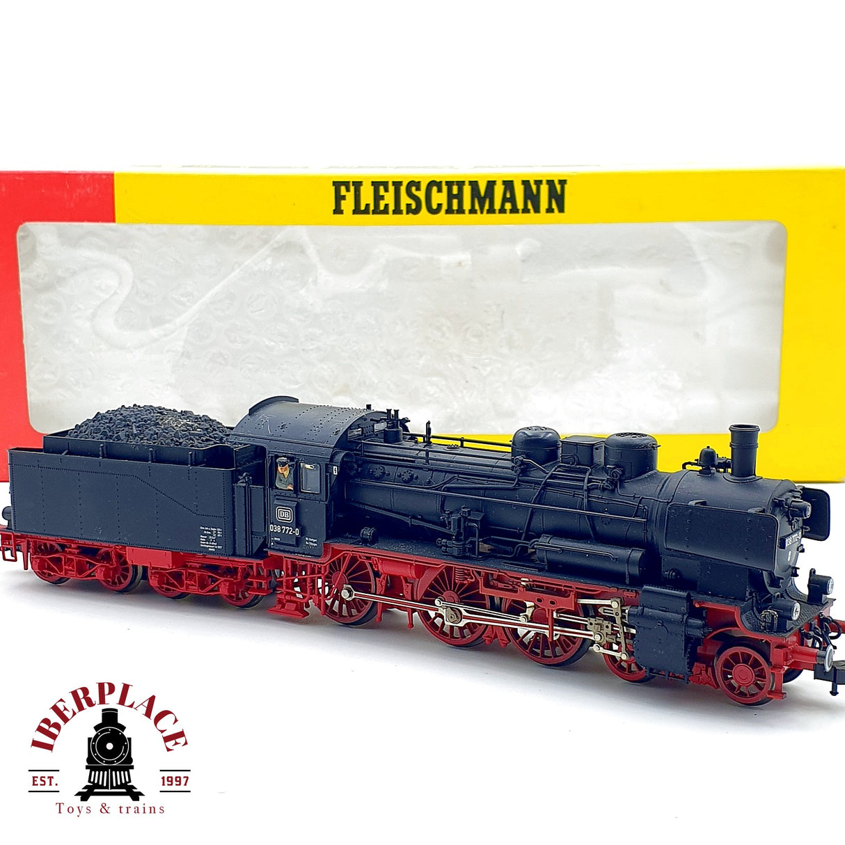 ♻️✨Fleischmann 994164 locomotora vapor BR 038 772-0 DB epoca IV Escala H0 1:87 DC