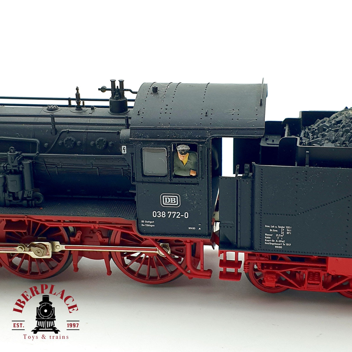 ♻️✨Fleischmann 994164 locomotora vapor BR 038 772-0 DB epoca IV Escala H0 1:87 DC