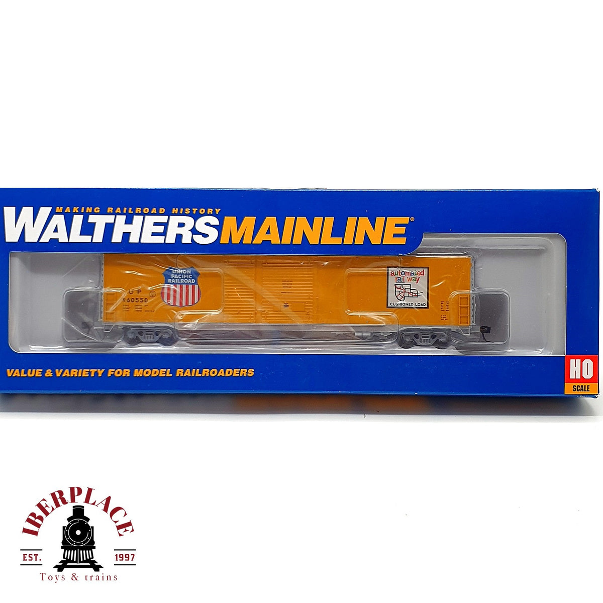♻️ ✨ Walthers 910-3222 Vagon Boxcar 60' UP Union Pacific 960550 Escala H0 1:87