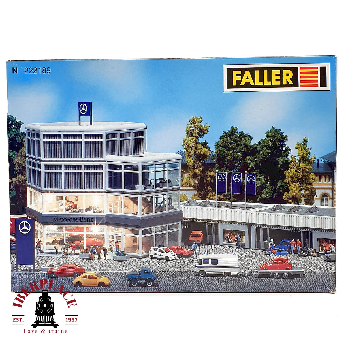 ♻️ Faller 222189 concesionario Mercedes Benz Escala N 1:160