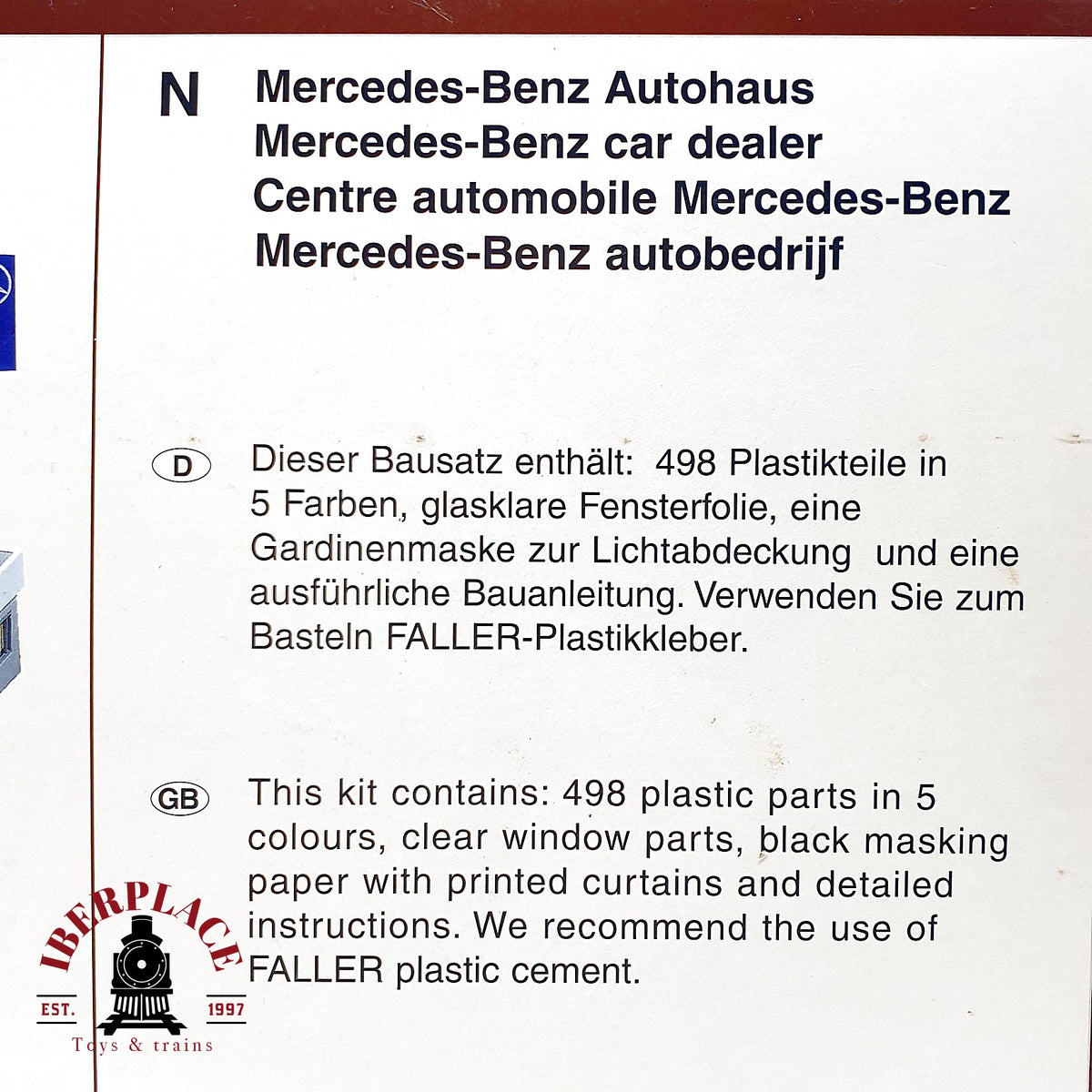 ♻️ Faller 222189 concesionario Mercedes Benz Escala N 1:160