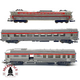 ♻️🛠️ Jouef  locomotora CC 40101 sin motor + 2 vagones TEE SNCF restaurar repuestos DC Escala H0 1:87