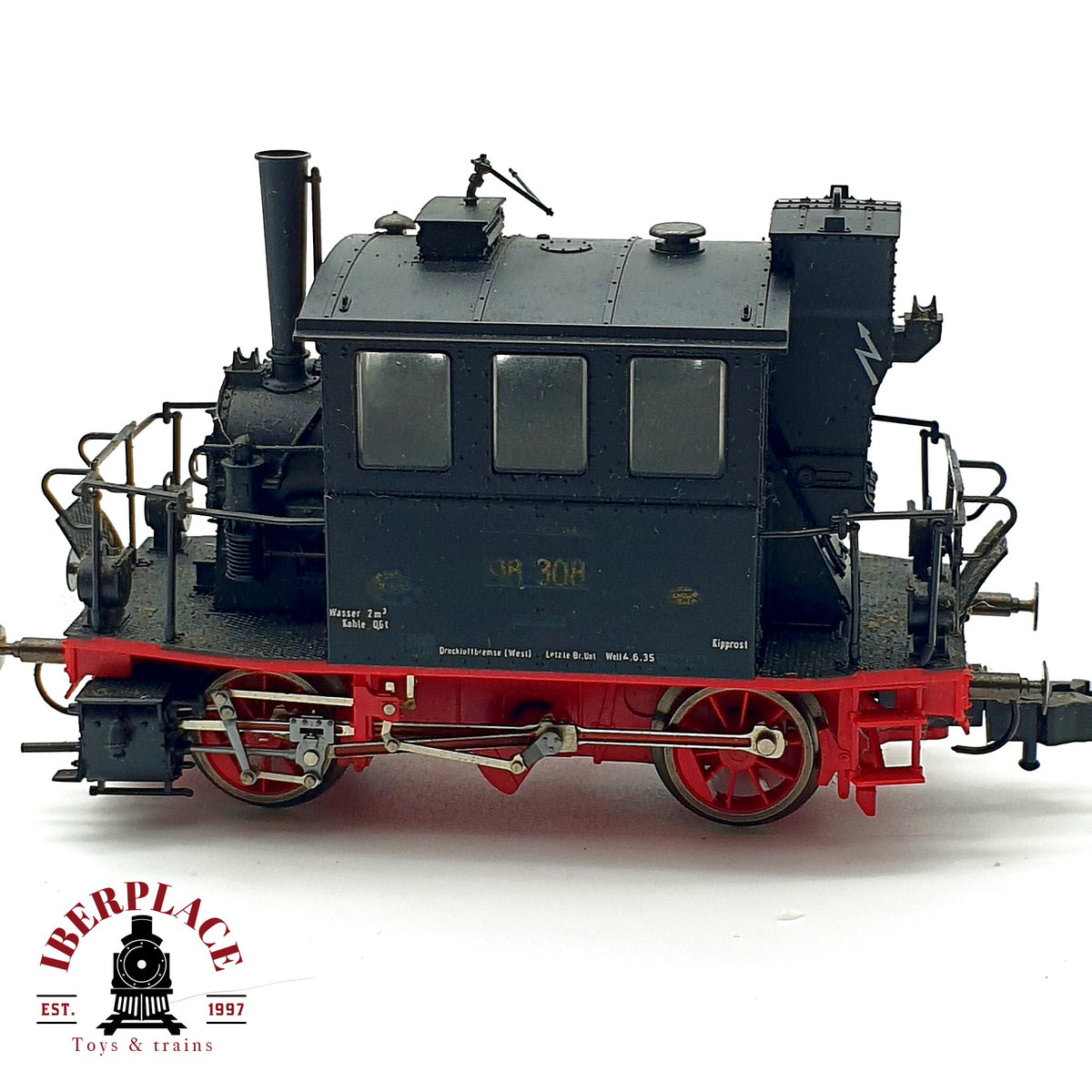♻️✨ Trix Locomotora vapor BR 98 308 DRG Ep II DC Tenderlok Glaskasten Escala H0 1:87