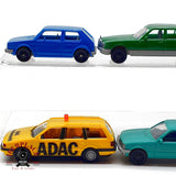 ♻️ 🚂 Fleischmann 6x Coches BMW Mercedes Volkswagen Etc Escala H0 1:87