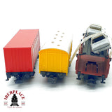 ♻️ 🚂 Märklin 3x vagones mercancías portacoches Jamaica Frey AC 4509 4613 Escala H0 1:87