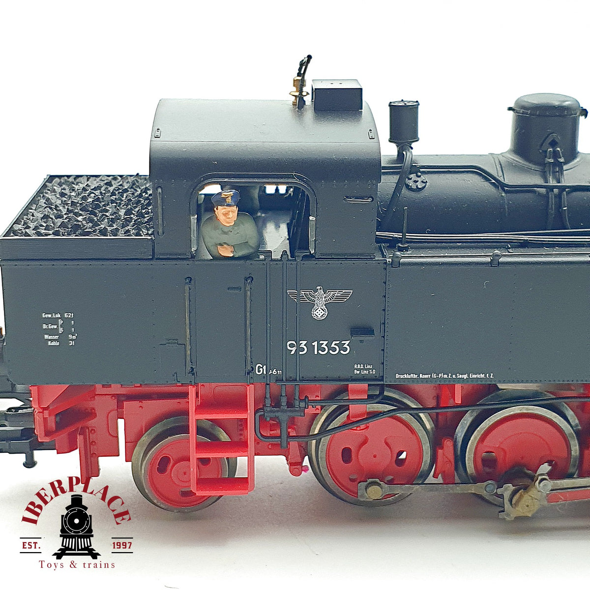 ♻️✨ Roco 62241 locomotora vapor BR 93 1353 DRG epoca II Escala H0 1:87 DC