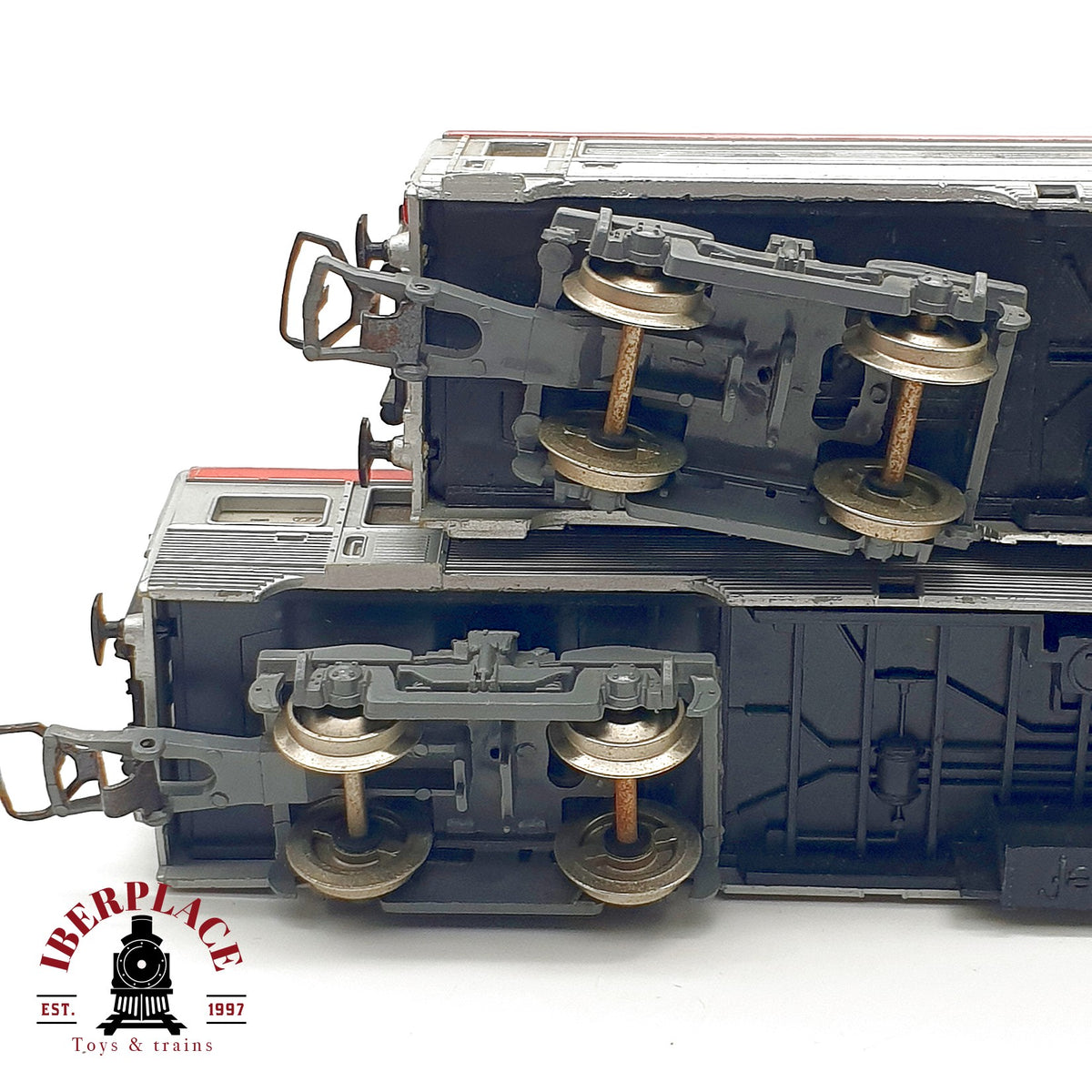 ♻️🛠️ Jouef  locomotora CC 40101 sin motor + 2 vagones TEE SNCF restaurar repuestos DC Escala H0 1:87