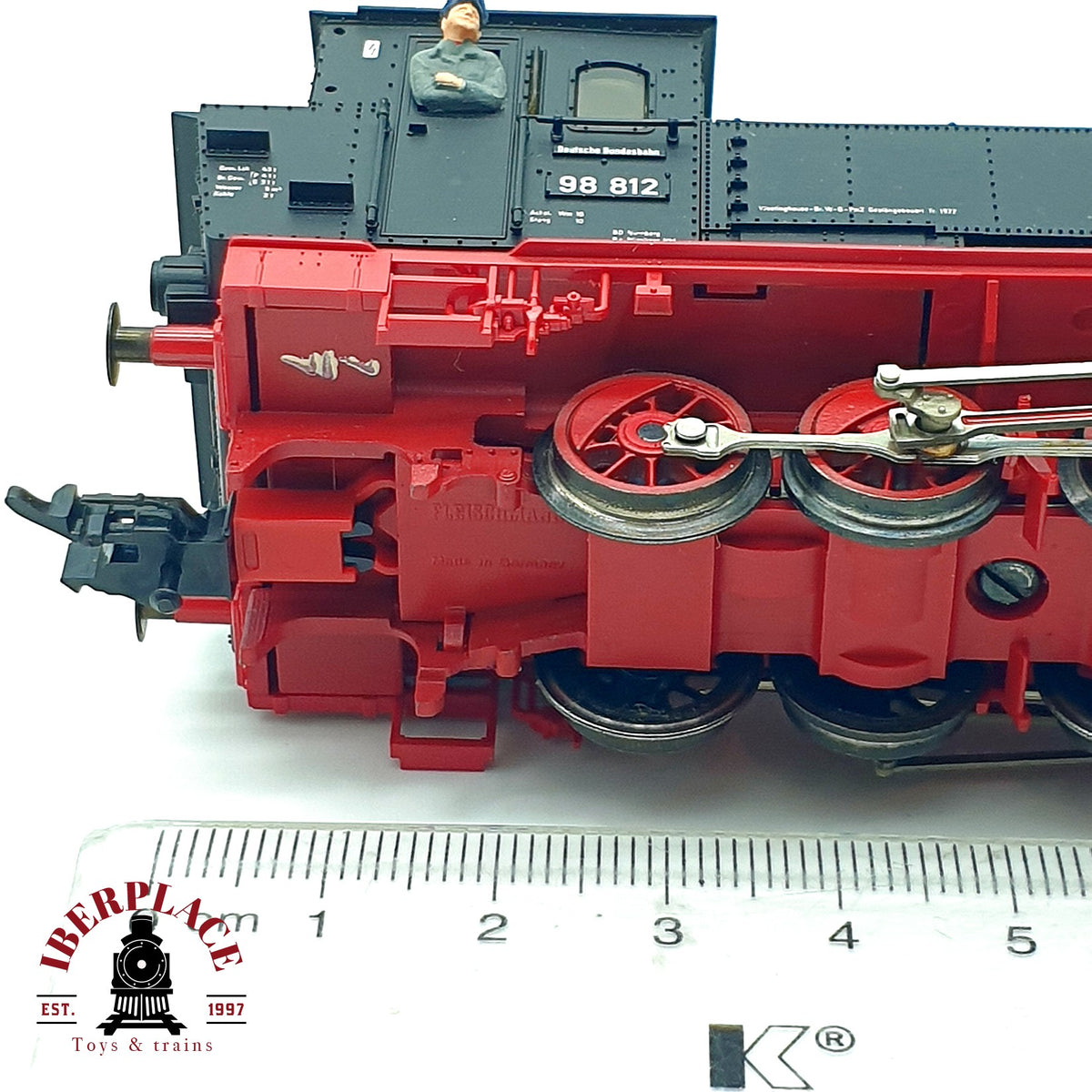 ♻️✨ Fleischmann Locomotora vapor BR 98 812 DB Ep III Tenderlok GtL 4/4 H0 Escala H0 1:87