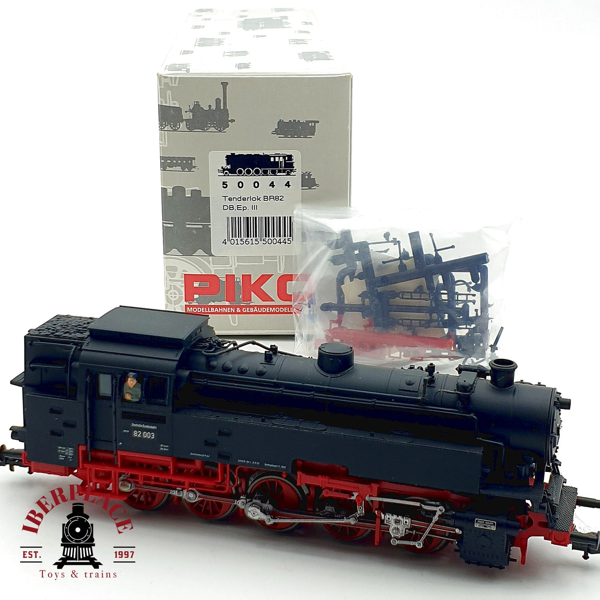 ♻️✨ PIKO 50044 locomotora vapor BR 82 003 DB epoca III Escala H0 1:87 DC