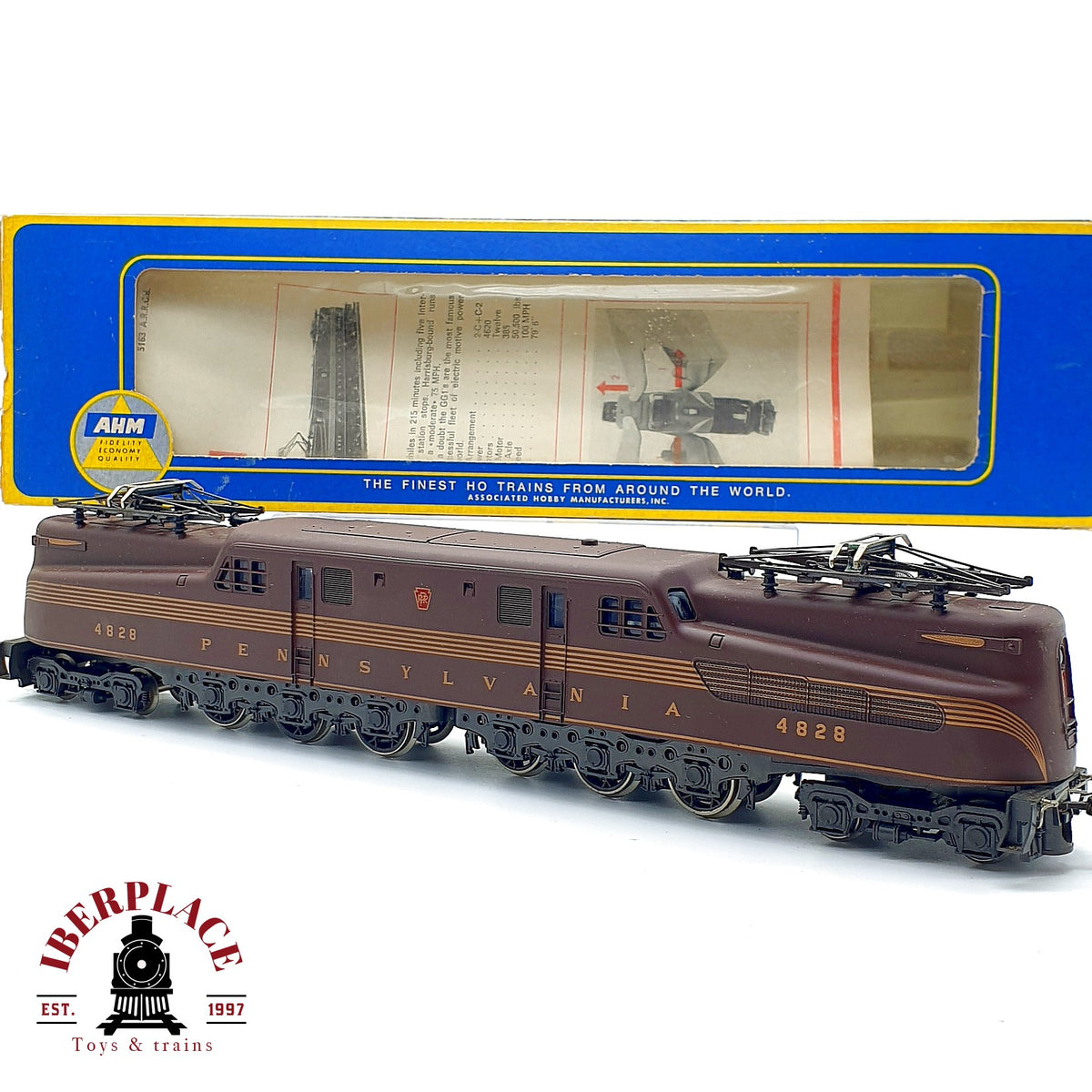 ♻️ ✨ Rivarossi AHM Locomotora Electrica GG1 GG-1 PRR 4828 Pennsylvania Escala H0 1:87