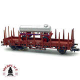 ♻️✨ Fleischmann Vagon teleros DB con remolque cisterna LPG Rungenwagen Escala H0 1:87