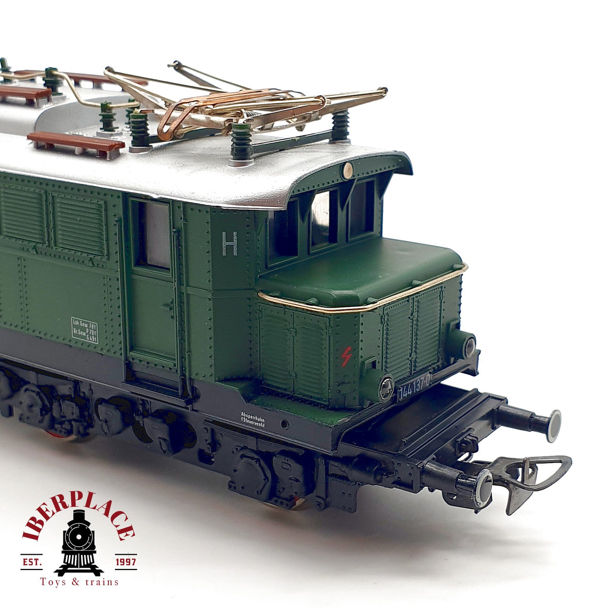 ♻️🚂 PIKO Locomotora electrica BR 144 137-0 DB verde H0 DC Escala H0 1:87