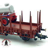 ♻️✨ Fleischmann Vagon teleros DB con remolque cisterna LPG Rungenwagen Escala H0 1:87