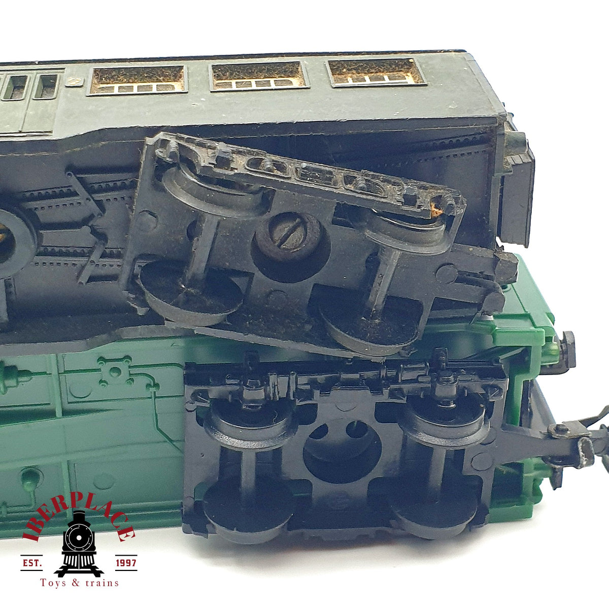 ♻️ 🚂 Lima Bachmann 2x vagones pasajero 2 vias y carga para vagon mercancia Escala H0 1:87
