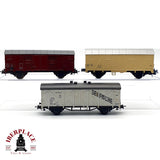 ♻️ 🚂 Roco 3x Vagones Mercancias Cerrados Seefische DB Ep III IV DC Escala H0 1:87