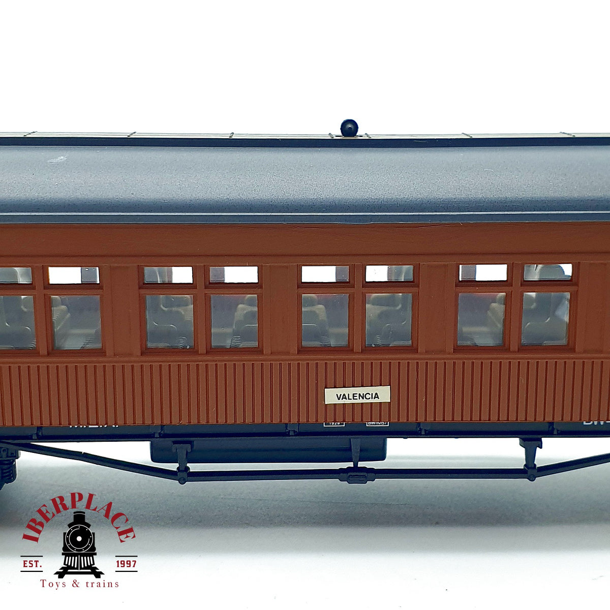 ♻️ ✨ Electrotren vagón pasajeros madera MZA BWf 157 RENFE marrón DC Escala H0 1:87