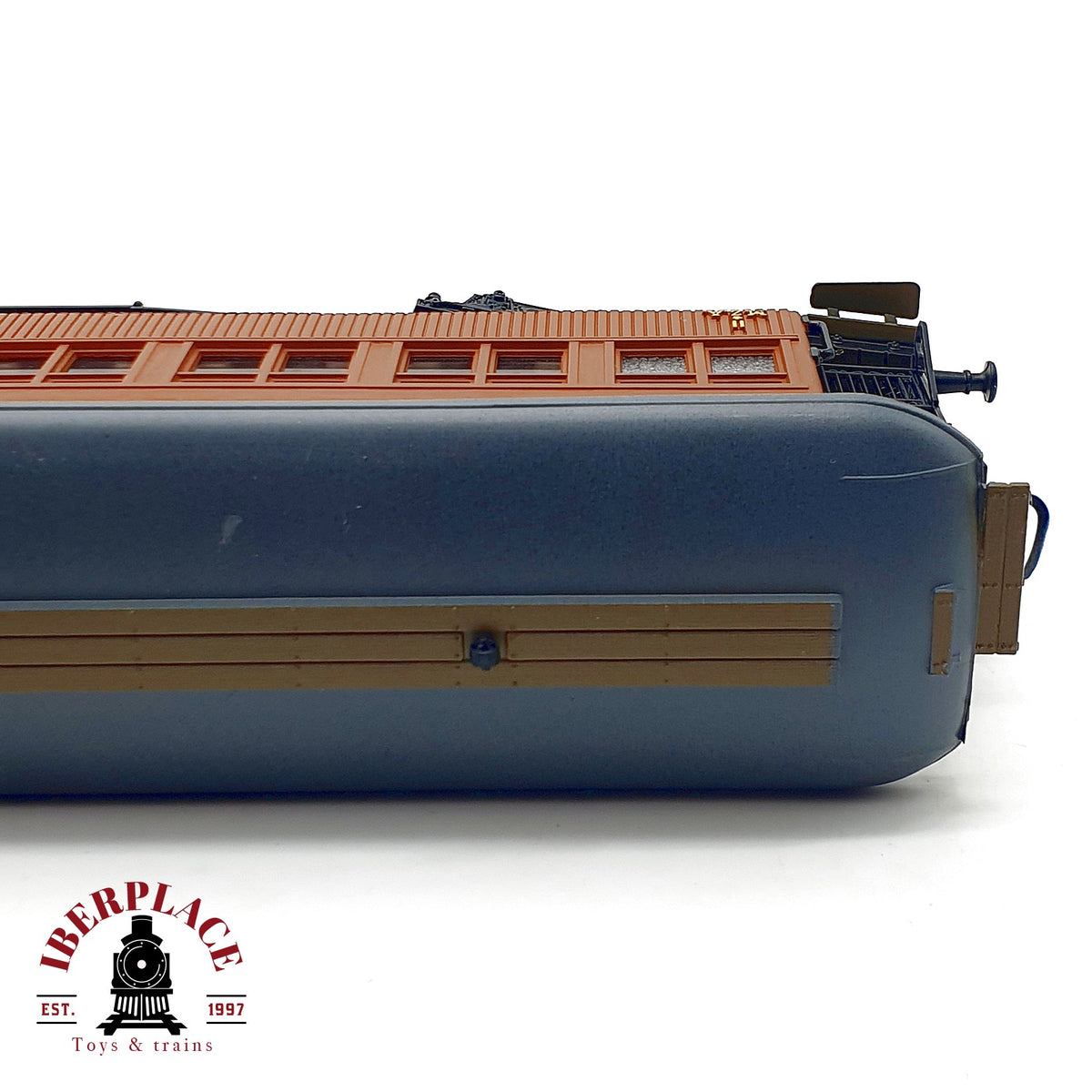♻️ ✨ Electrotren vagón pasajeros madera MZA BWf 157 RENFE marrón DC Escala H0 1:87