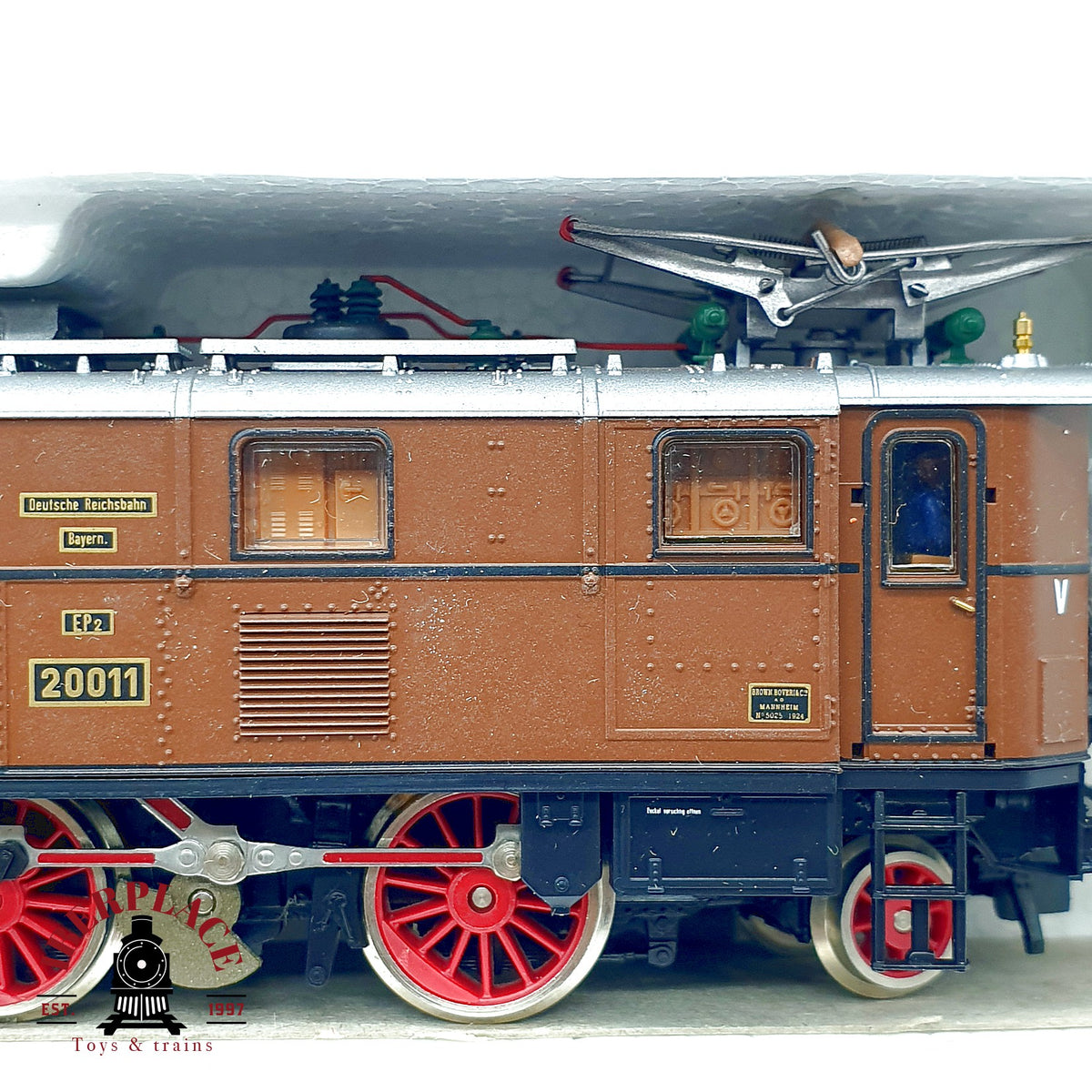 ♻️✨ Roco 43048 Tren EG 5 KPEV Locomotora + 3 Vagones Pasajeros DC Escala H0 1:87