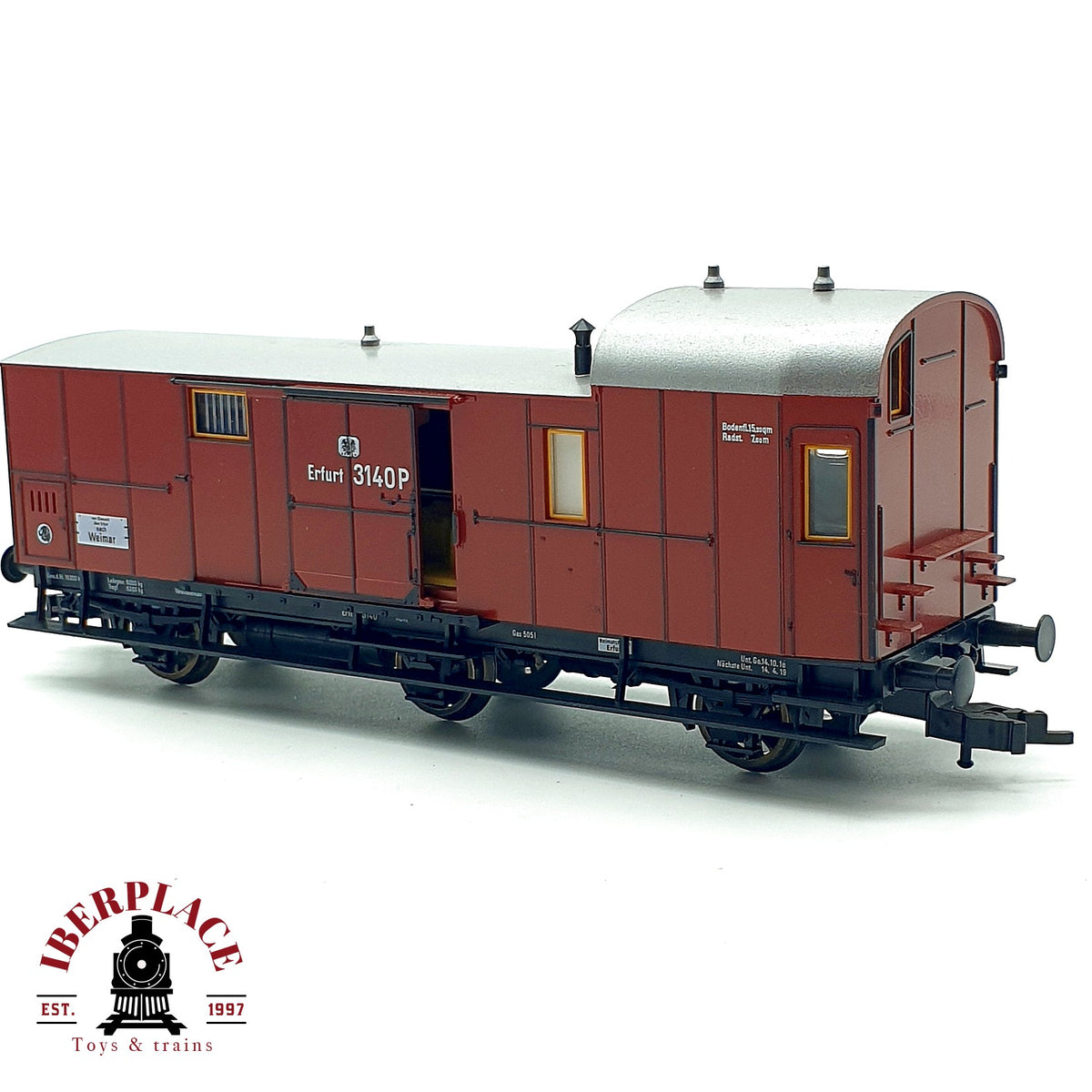♻️ ✨ Fleischmann Vagon furgon equipajes Erfurt 3140P KPEV Ep I Escala H0 1:87