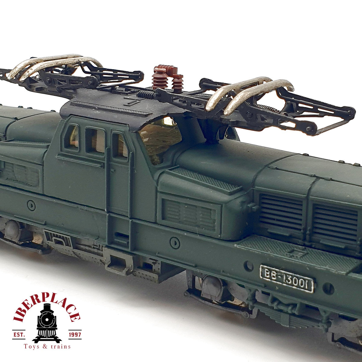 ♻️ 🚂 Jouef locomotora eléctrica BB-13001 SNCF verde Fer a repasser DC Escala H0 1:87