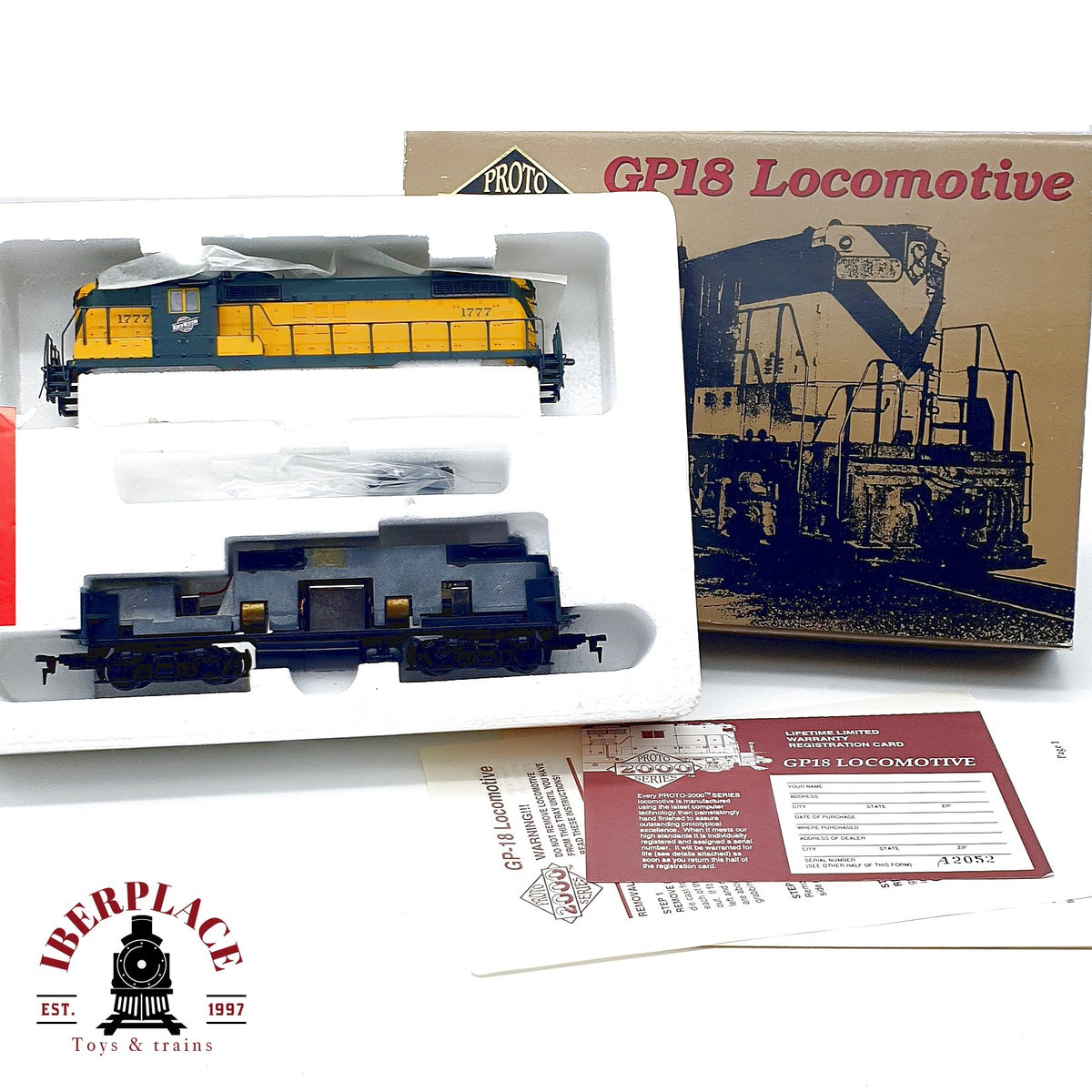 ♻️ ✨ Life-Like Proto 2000 H0 loco diesel EMD GP18 #1777 USA DC escala H0 1:87