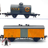 ♻️ 🚂 Roco Jouef 4x vagones mercancías Lederer Sinalco Azur AC y DC  Escala H0 1:87