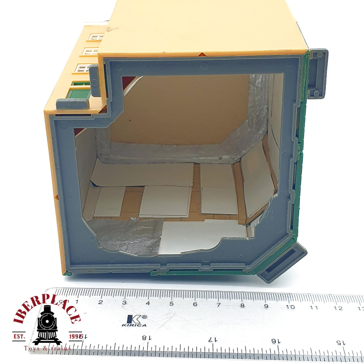 ♻️ Hotel Sonne edificio de esquina cúpula verde Escala H0 1:87
