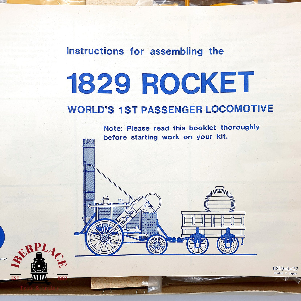 ♻️ ✨ Entex 8219 Kit maqueta para montar locomotora Stephenson Rocket 1829 1:26