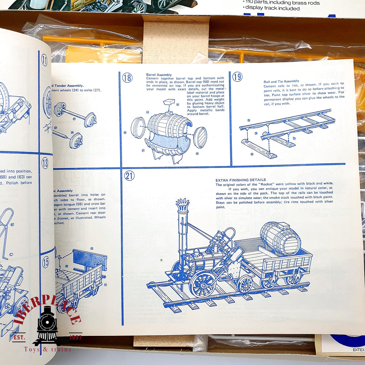 ♻️ ✨ Entex 8219 Kit maqueta para montar locomotora Stephenson Rocket 1829 1:26