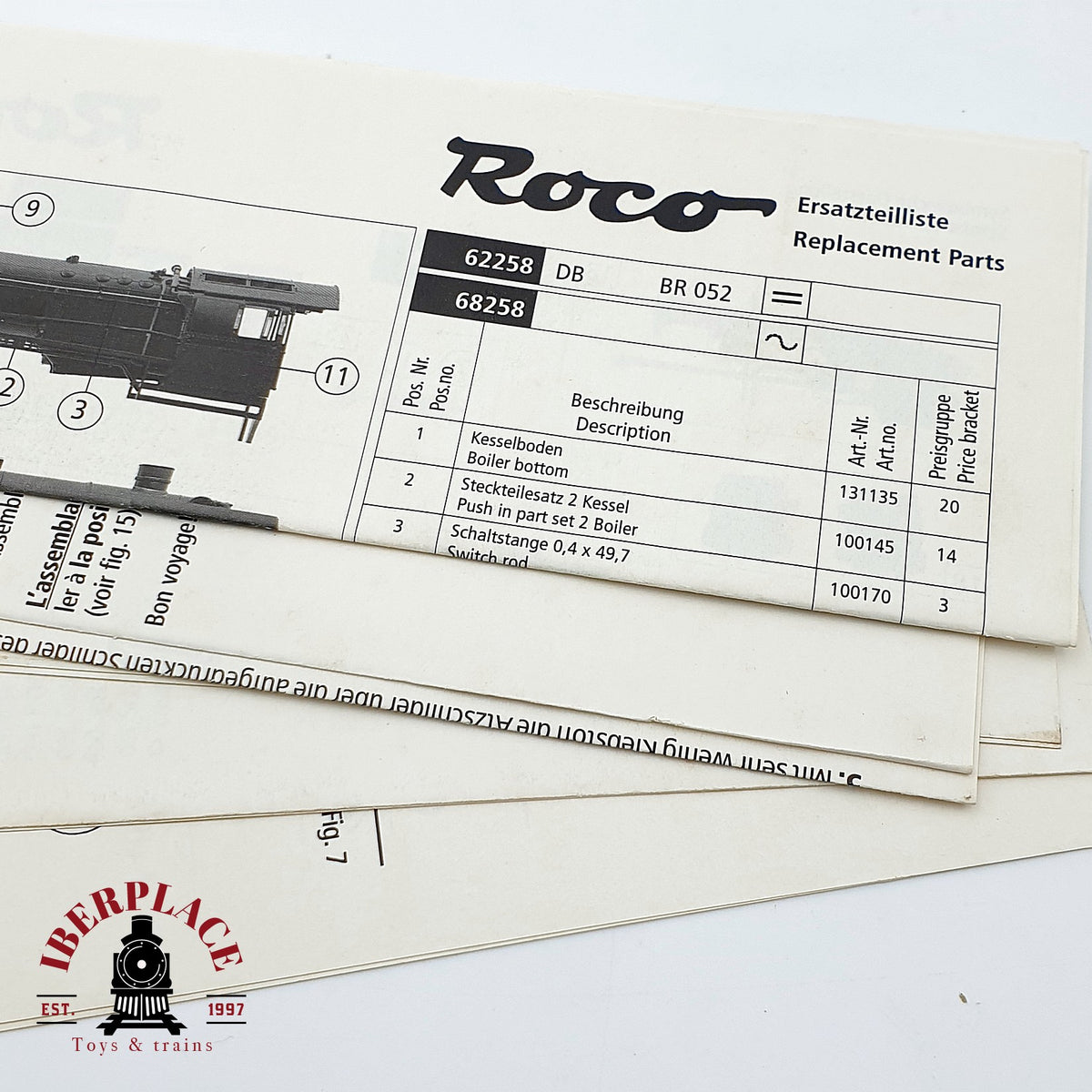 ♻️ ✨ Roco 62258 locomotora vapor 052 262-3 DB epoca IV H0 1:87 DC
