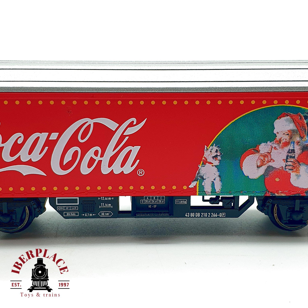 ♻️✨ Electrotren 212246 vagón cerrado Coca-Cola Papa Noel RENFE DC Escala H0 1:87