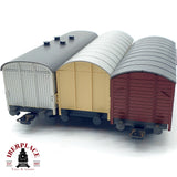♻️ 🚂 Roco 3x Vagones Mercancias Cerrados Seefische DB Ep III IV DC Escala H0 1:87