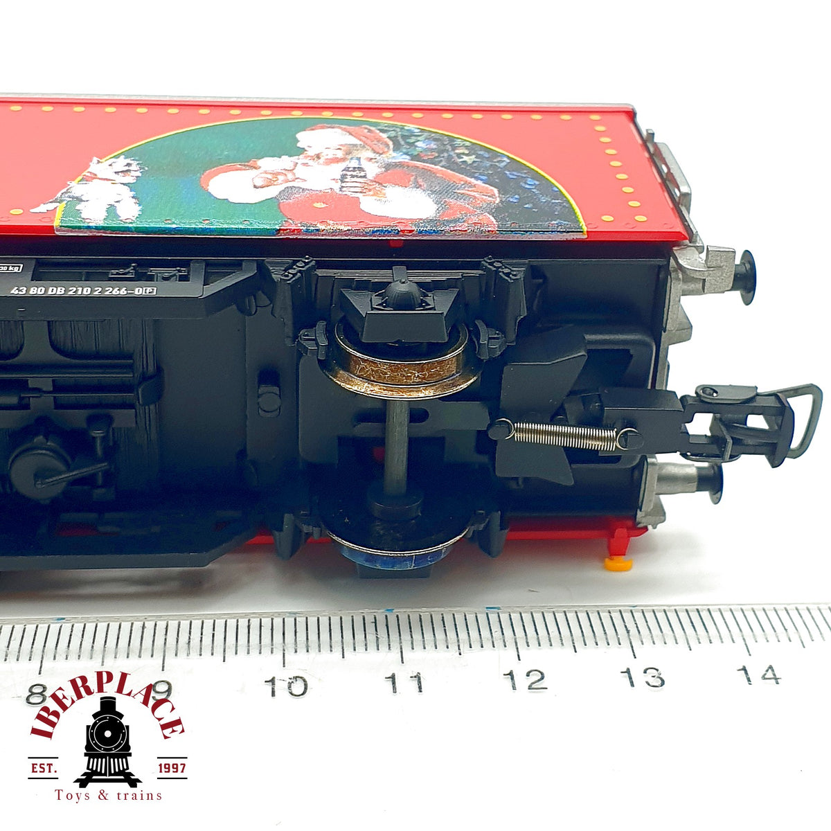 ♻️✨ Electrotren 212246 vagón cerrado Coca-Cola Papa Noel RENFE DC Escala H0 1:87