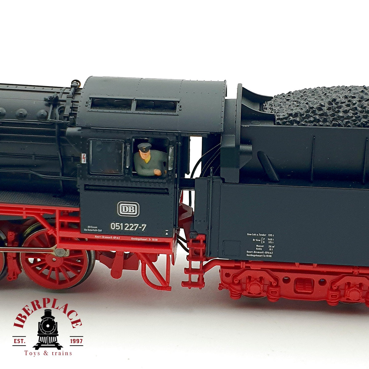 ♻️ ✨ Roco 62263 locomotora vapor 051 227-7 DB época IV H0 1:87 DC