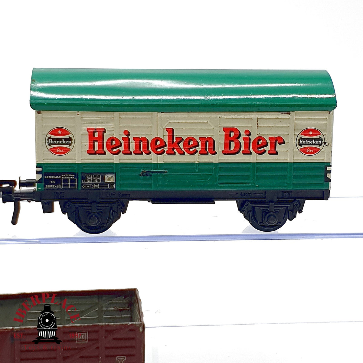 ♻️🚂 Fleischmann 3x vagones mercancias Heineken Bier DB DC en metal Escala H0 1:87