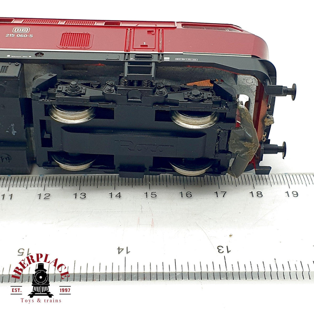 ♻️🚂 Roco Locomotora Diesel BR 215 060-5 DB Ep IV Rojo DC Escala H0 1:87