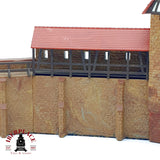 ♻️ Torre de muralla medieval con puerta de la ciudad Escala H0 1:87