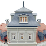 ♻️ Kibri Edificio esquinero con tienda de motos maqueta Escala H0 1:87
