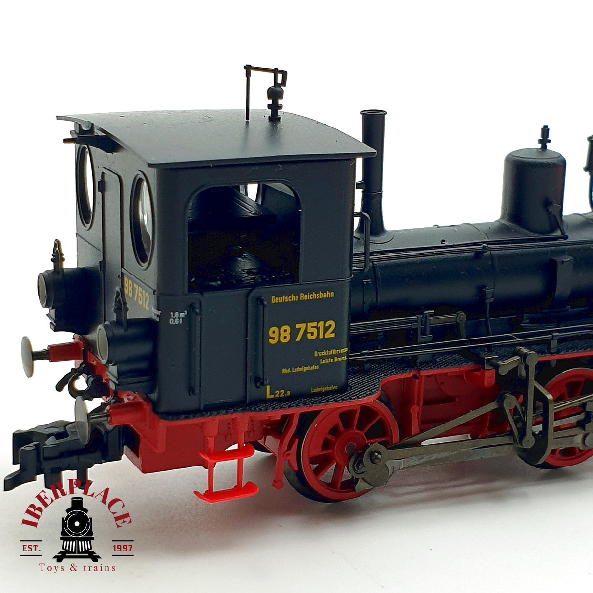 ♻️ ✨ Fleischmann 400601 locomotora vapor BR 98 7512 DRG epoca II H0 1:87 DC