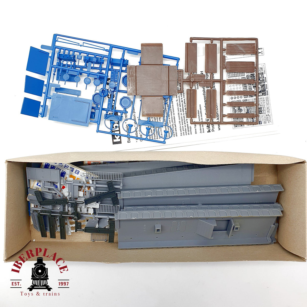 ♻️ 🚂 KIBRI kit andenes plataforma de estacion escala H0 1:87