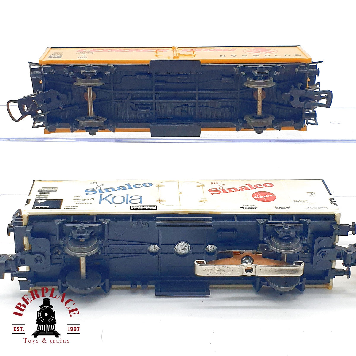 ♻️ 🚂 Roco Jouef 4x vagones mercancías Lederer Sinalco Azur AC y DC  Escala H0 1:87