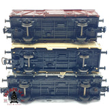 ♻️ 🚂 Roco 3x Vagones Mercancias Cerrados Seefische DB Ep III IV DC Escala H0 1:87